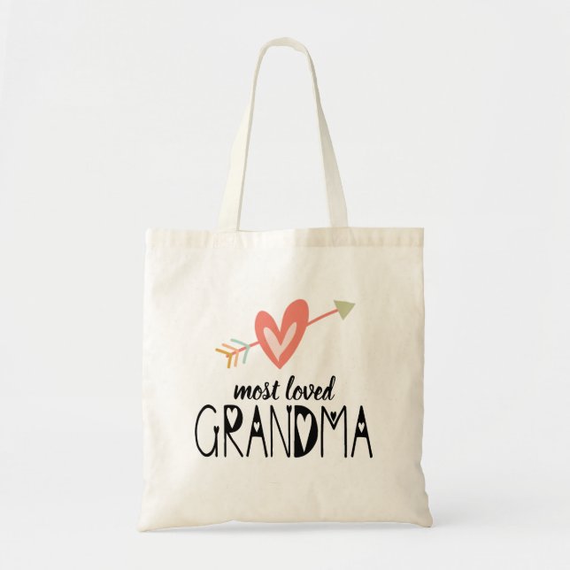 Sac fourre-tout pour grand-mère la plus aimée (Devant)