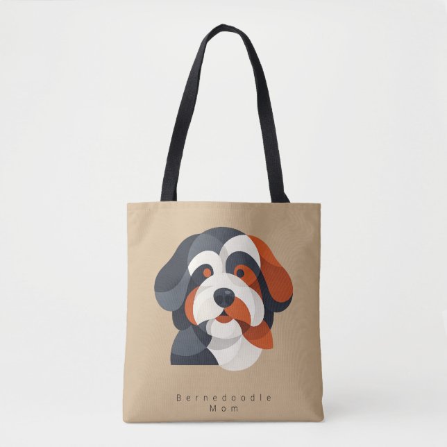 Sac fourre-tout pour maman Bernedoodle moderne - T (Devant)