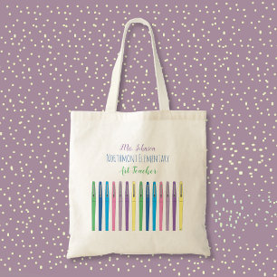 Sac fourre-tout pour professeur d'art avec stylos