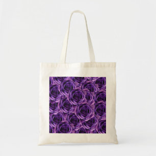 Sac fourre - tout pourpre à roses