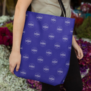 Sac fourre-tout promotionnel bleu Motif de logo pe