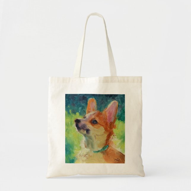 Sac fourre-tout Puppy Corgi (Devant)