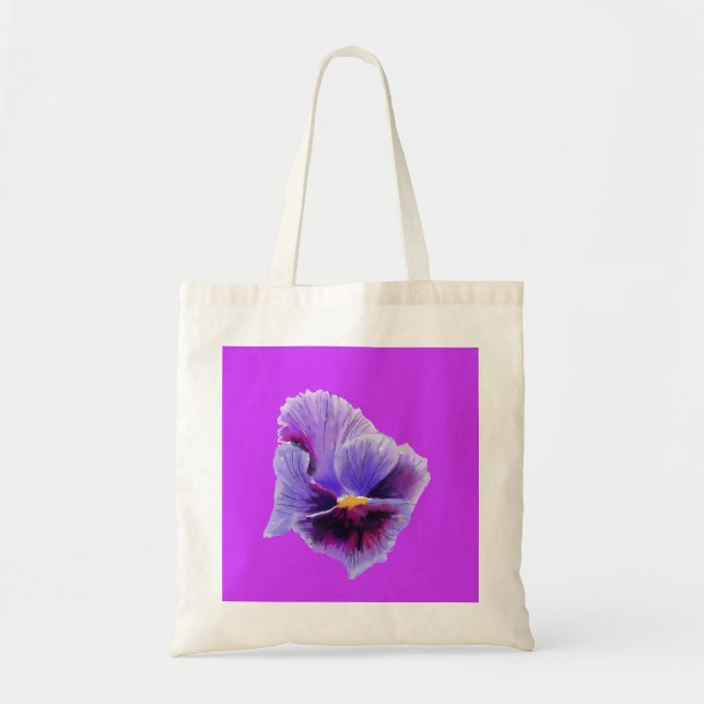 Sac fourre-tout Purple Pansy (Devant)
