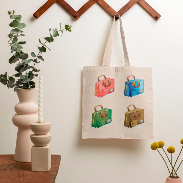 Sac fourre-tout Quatre valises (Créateur téléchargé)