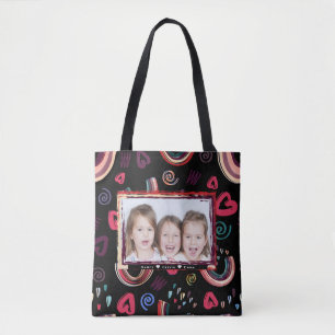 Sac fourre-tout Rainbow coloré avec style tendance