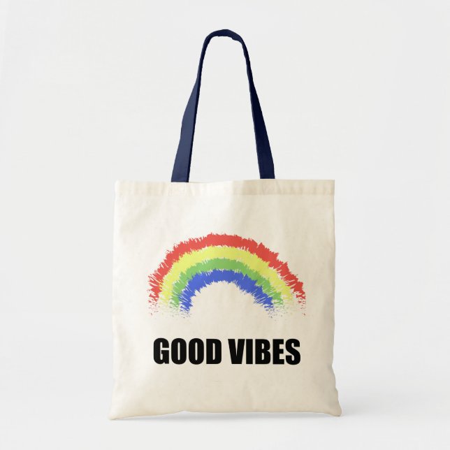 Sac fourre-tout Rainbow Good Vibes (Devant)