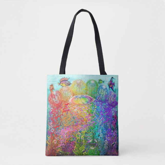 Sac fourre-tout Rainbow Jellyfish (Devant)