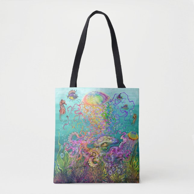 Sac fourre-tout Rainbow Jellyfish (Devant)
