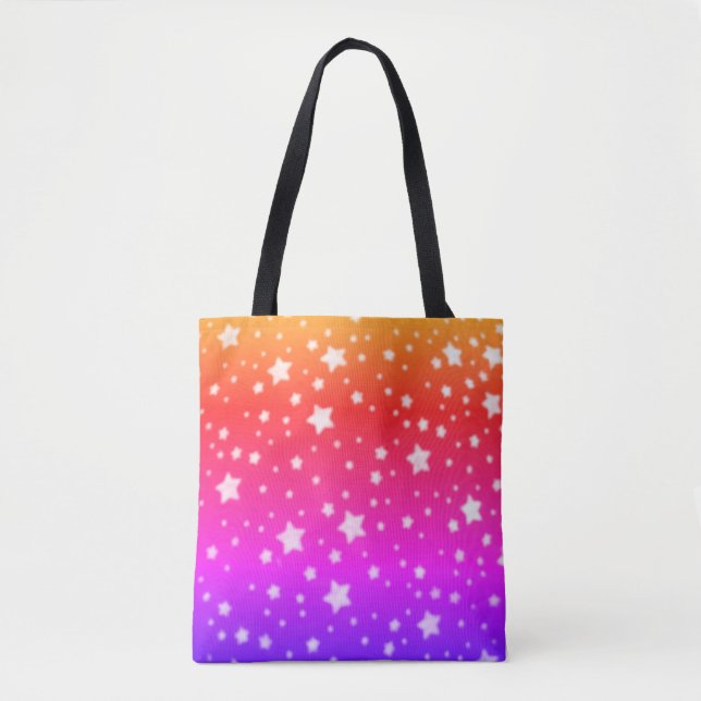 Sac fourre-tout Rainbow Stars (Devant)