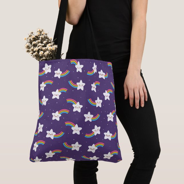 Sac fourre-tout Rainbow Stars (De près)