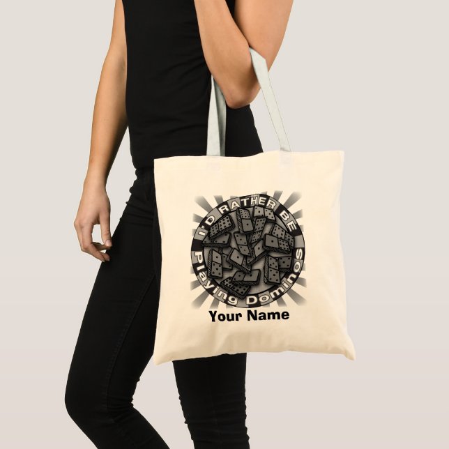 Sac fourre-tout Rather Play Dominoes (Devant (produit))