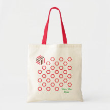 Sac fourre-tout Red Honeycomb | Conception inspiré