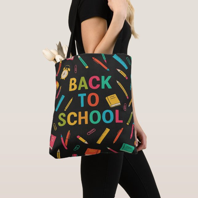 Sac fourre-tout retour à l'école (De près)