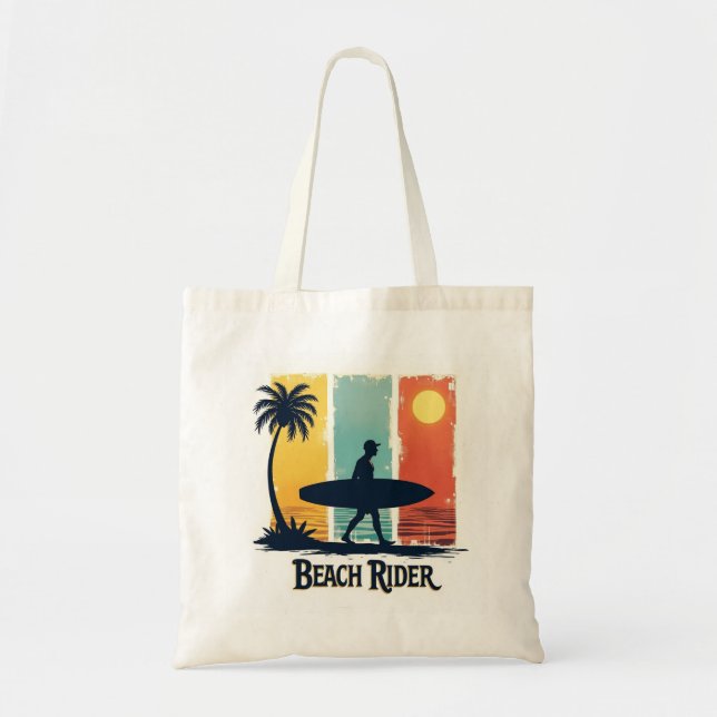 Sac fourre-tout 🌴 Retro Beach Rider Style Surf (Devant)
