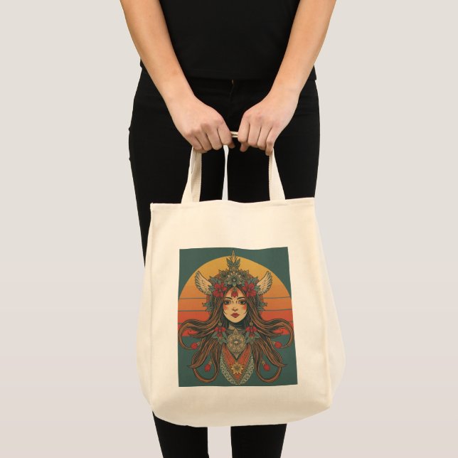 Sac fourre-tout rétro boho Chi - Féminin inspiré d (Devant (produit))