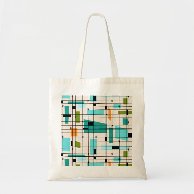 Sac fourre-tout Retro Grid et Starburst (Devant)