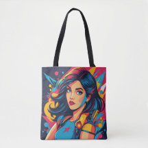 Sac fourre-tout Retro Pop Art