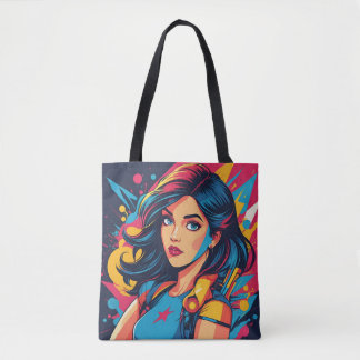 Sac fourre-tout Retro Pop Art
