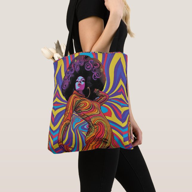 Sac fourre-tout rétro super (De près)