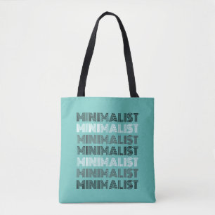 sac fourre-tout réutilisable bleu pâle minimal, mo