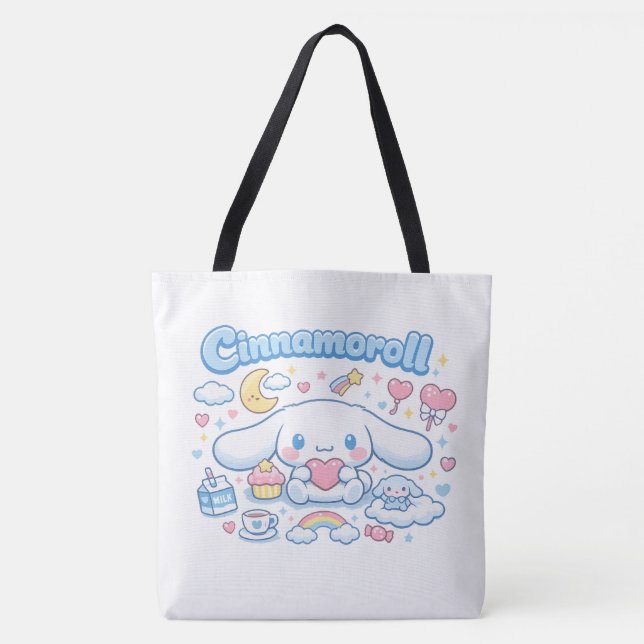 Sac fourre-tout rêveur Cinnamoroll ☁️🎀 (Devant)