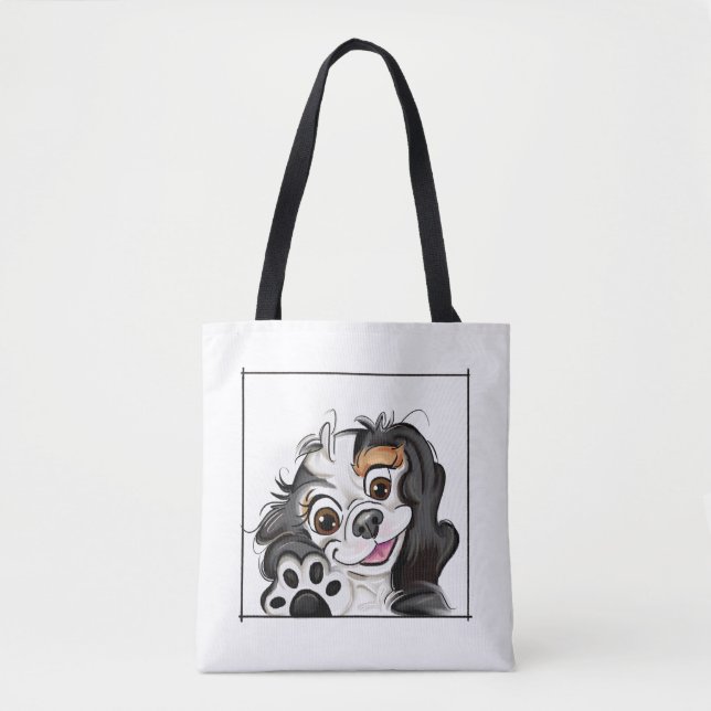 sac fourre-tout Robin| chien mignon (Devant)