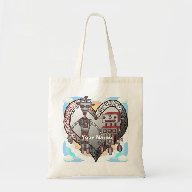 Sac fourre-tout Robot Amour (Devant)