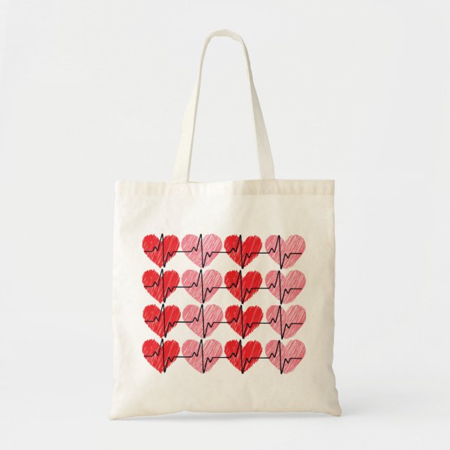 Sac fourre-tout romantique pour la Saint-Valentin  (Devant)