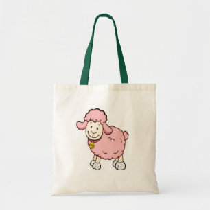Sac fourre-tout rose à moutons