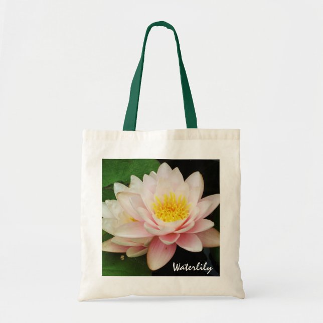 Sac fourre - tout rose à nénuphar (Devant)