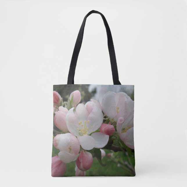 Sac fourre-tout rose blanc (Devant)