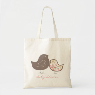Sac fourre-tout rose doux à baby shower de fille