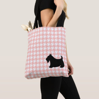 Sac fourre-tout rose écossais Terrier