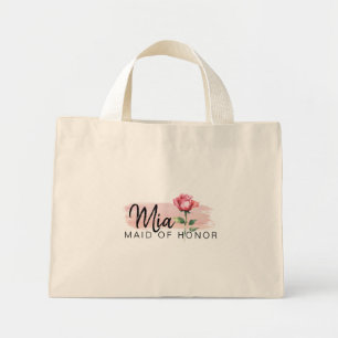 Sac fourre-tout rose élégant – Demoiselle d'honneu