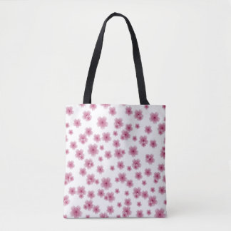 Sac fourre-tout rose fleuri