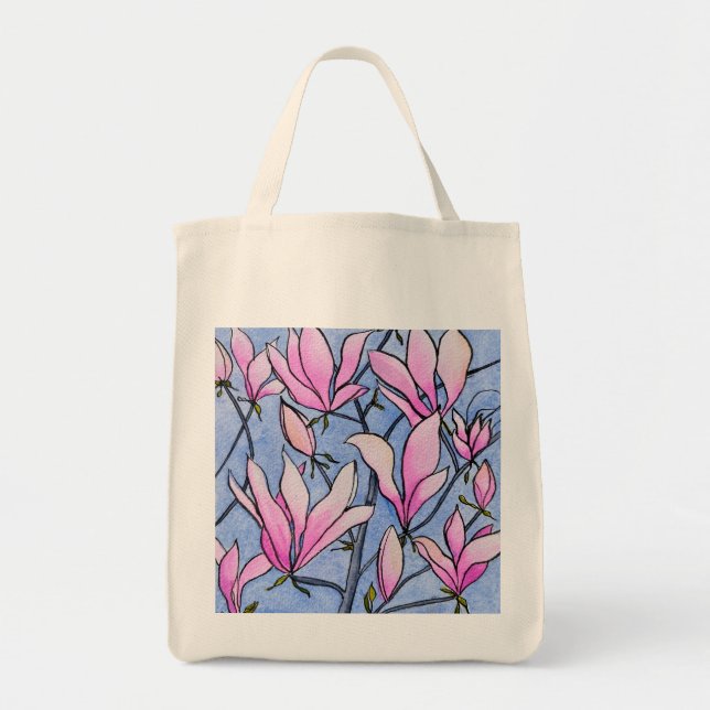 Sac fourre-tout rose Magnolia (Devant)