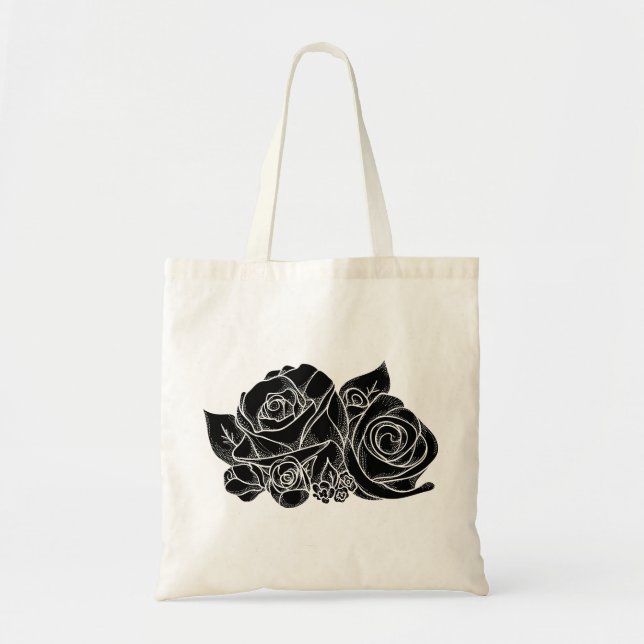 Sac fourre-tout Rose noir (Devant)