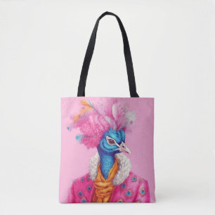Sac fourre-tout rose Peacock