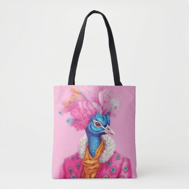 Sac fourre-tout rose Peacock (Devant)