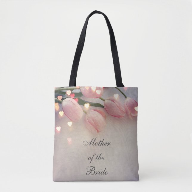 Sac fourre-tout rose pour la mère de la mariée (Devant)
