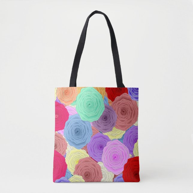Sac fourre-tout Roses (Devant)