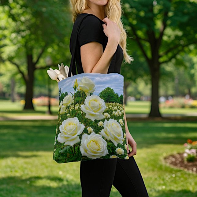 Sac fourre-tout Roses Blanches (Créateur téléchargé)