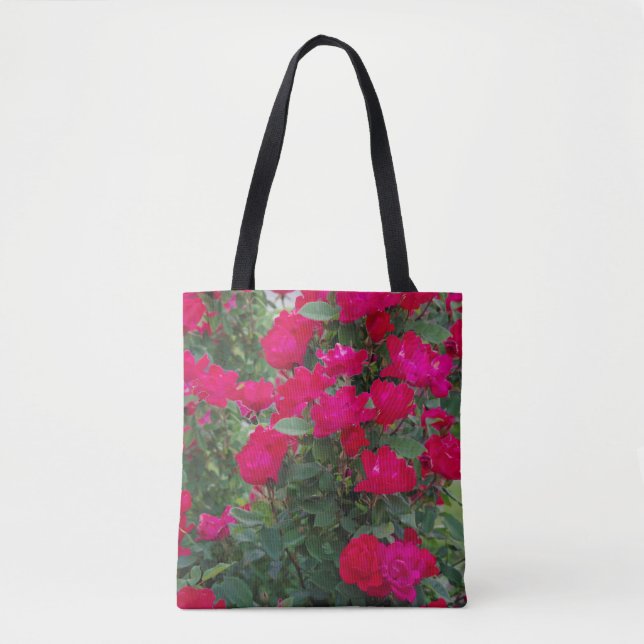Sac fourre-tout "Roses rouges (2)" partout (Devant)