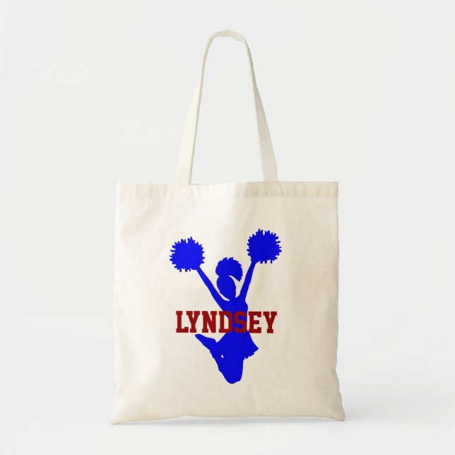 Sac fourre-tout rouge, blanc et bleu (Devant)