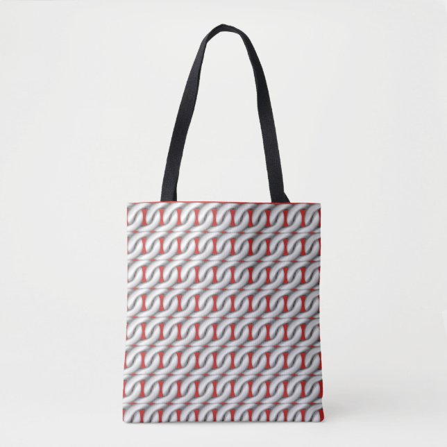 Sac fourre-tout rouge des chaînes (Devant)