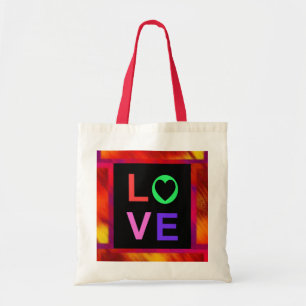 Sac fourre-tout rouge et orange