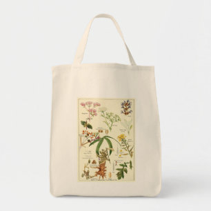 Sac fourre-tout sage vintage à épiceries