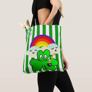 Sac fourre-tout Saint Patrick's Day Arc-en-ciel