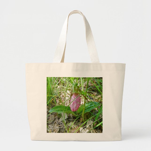 Sac fourre-tout sauvage d'orchidée rose Lady Slipp (Devant)