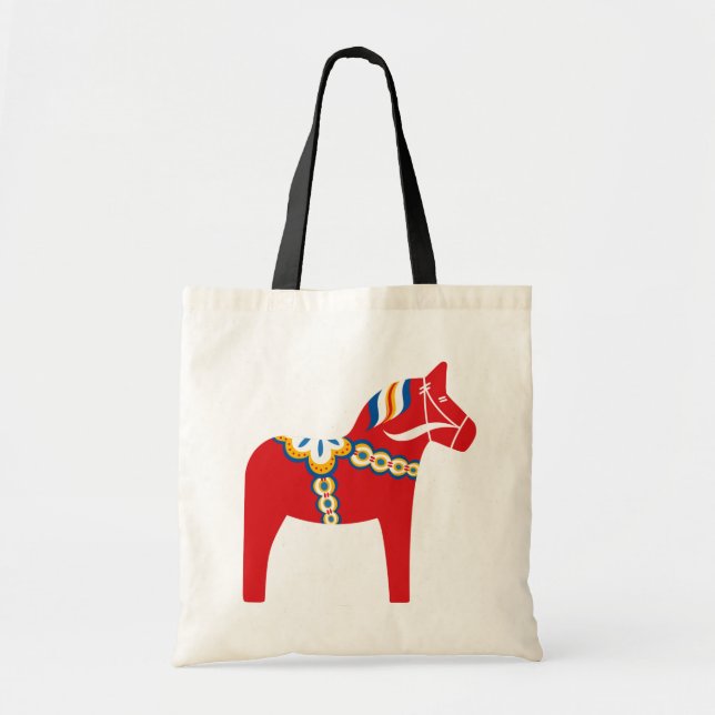 Sac fourre-tout scandinave à cheval de dala (Devant)